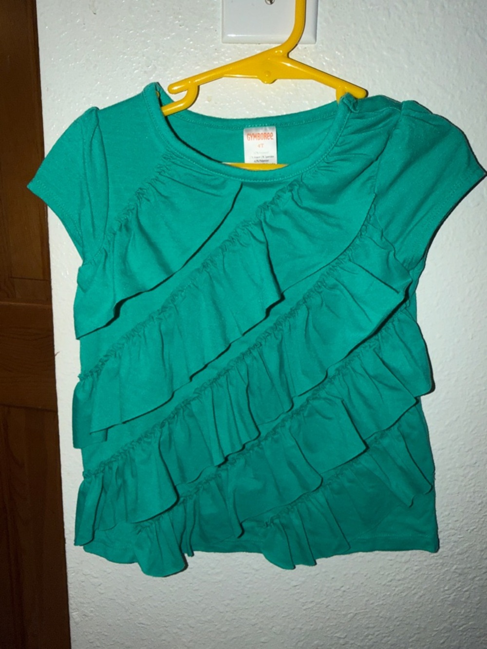 Gymboree Teal Ruffle Short Sleeve Top - Girls